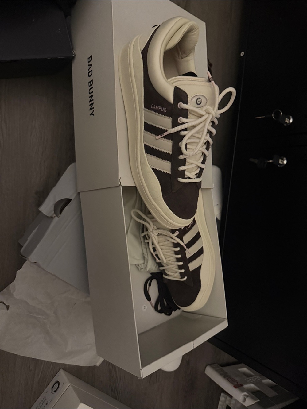 adidas Campus Low Sneakers in Brown and Cream